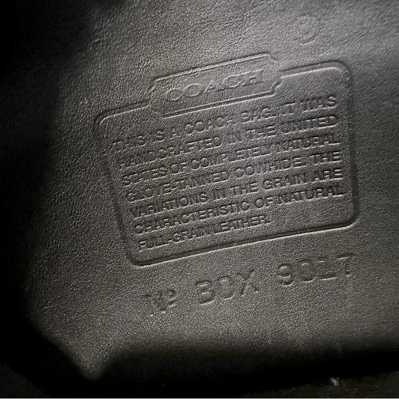 COACH Vintage Abbie Crossbody Shoulder Bag 90’s Black No. BOX-9027 RARE - Picture 12 of 13